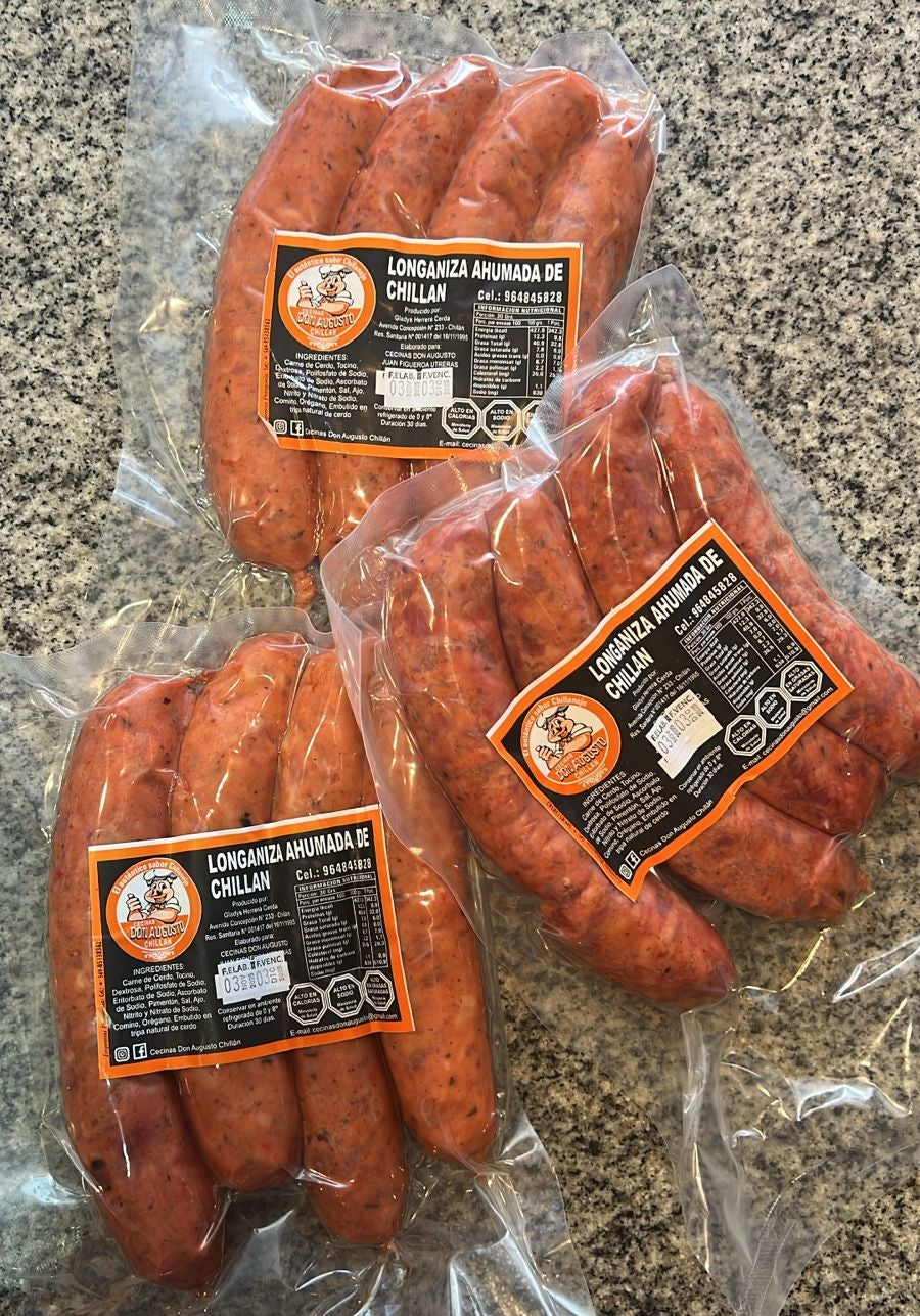 Longanizas Ahumadas de Chillán 1/2 Kg