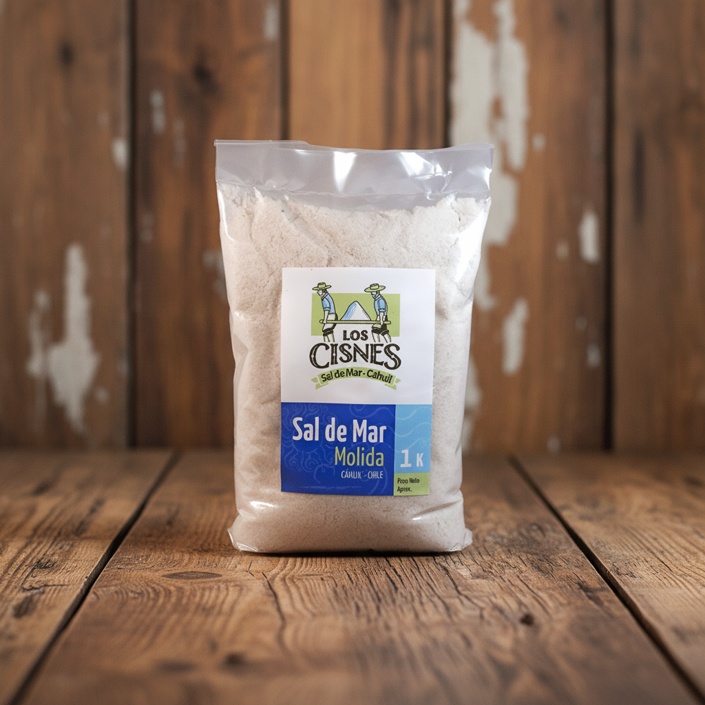Sal de Mar de Cáhuil Molida Yodada – 1 kg