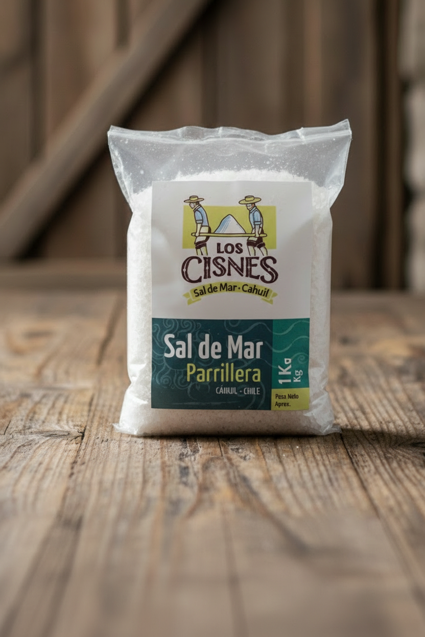 Sal de Mar de Cáhuil Parrillera Yodada – 1 Kg