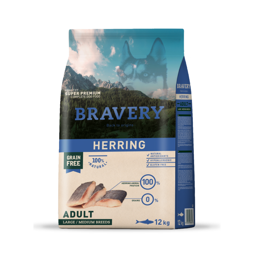 Bravery Perro Adulto 12 kg - 4 Kg