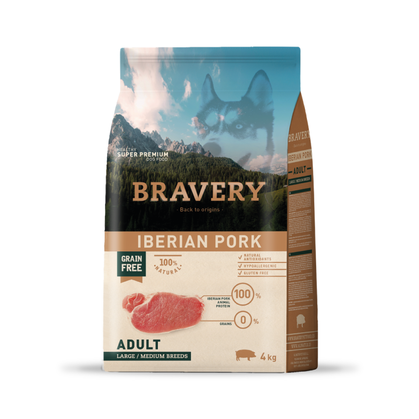 Bravery Perro Adulto 12 kg - 4 Kg