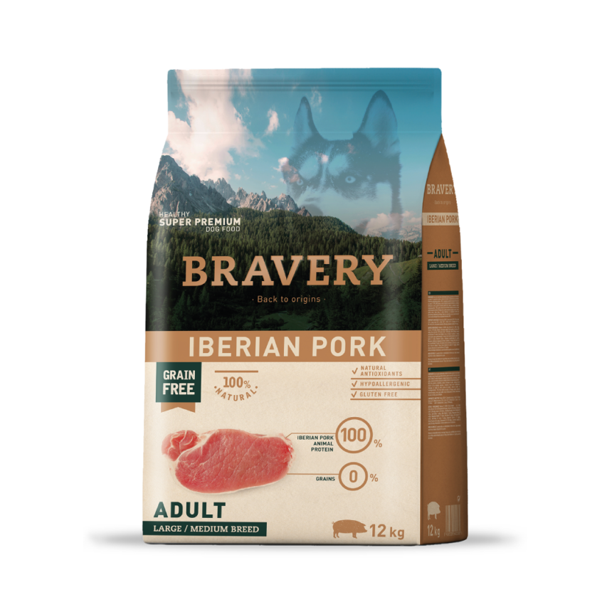 Bravery Perro Adulto 12 kg - 4 Kg