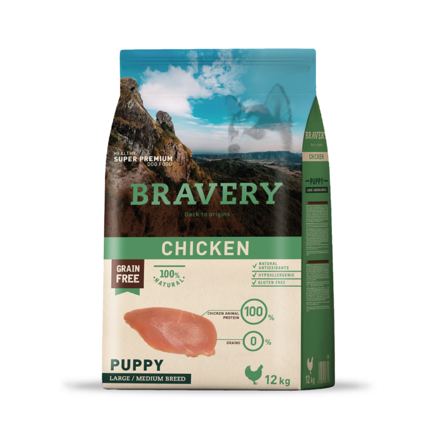 Bravery Perro Puppy 12 Kg - 4 Kg