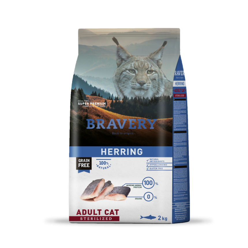 Bravery Gato Adulto Esterilizado 2 Kg - 7 Kg