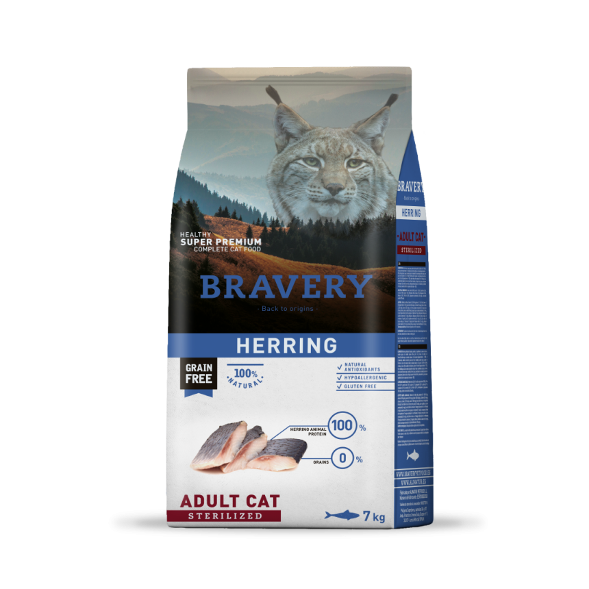 Bravery Gato Adulto Esterilizado 2 Kg - 7 Kg