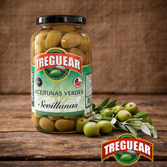 Frasco de aceitunas Sevillana verde - 500g