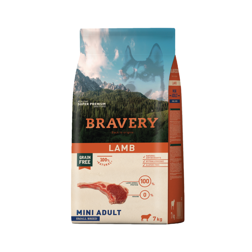 Bravery Perro Mini Adulto 7 Kg - 2 Kg