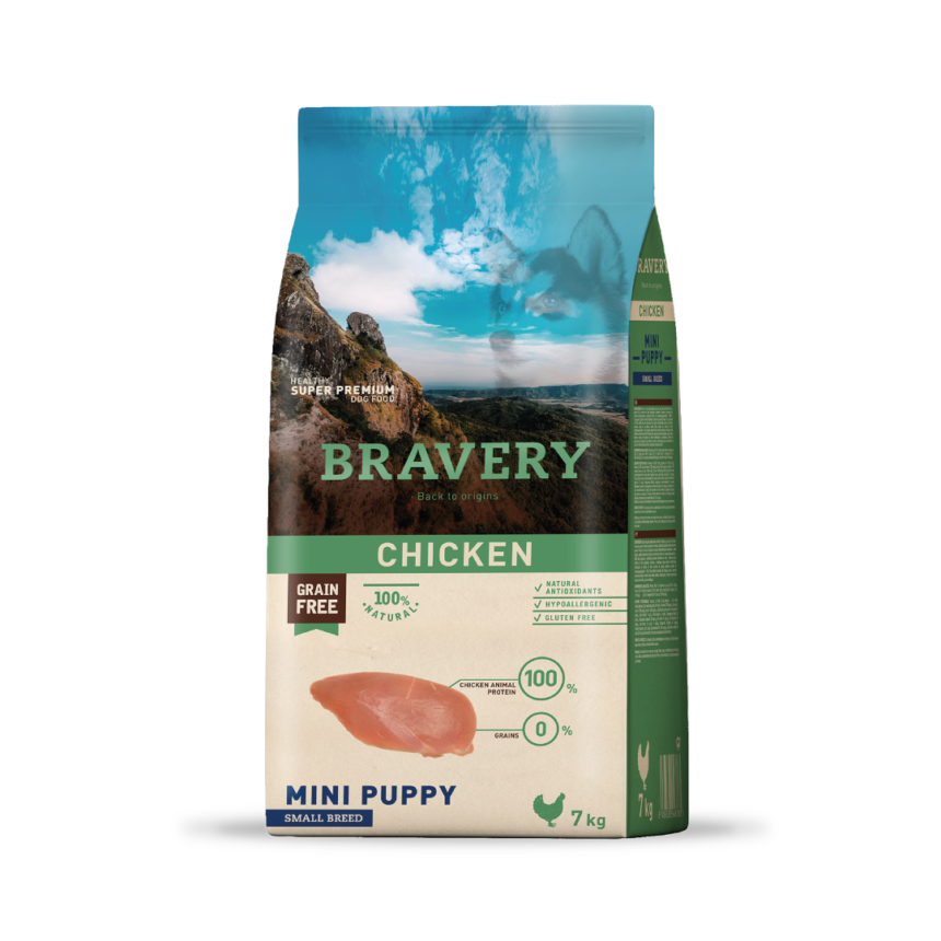 Bravery Perro Mini Puppy 7 Kg - 2 Kg