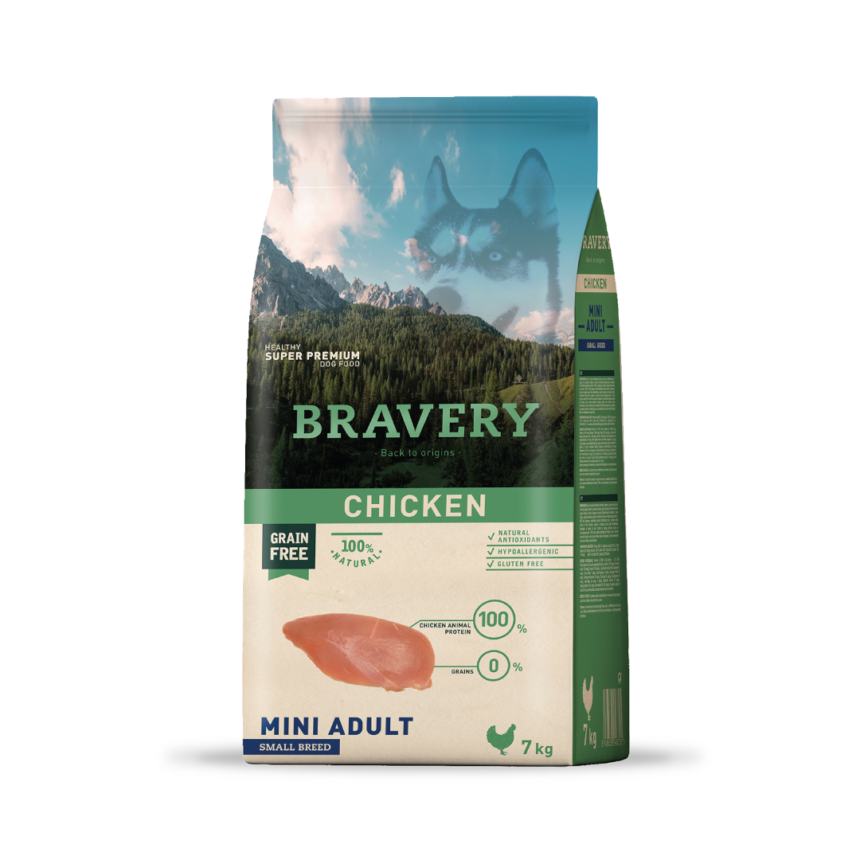 Bravery Perro Mini Adulto 7 Kg - 2 Kg