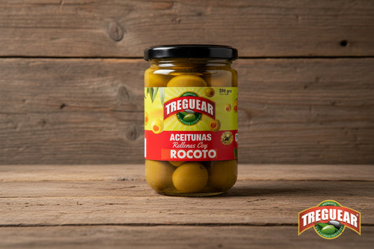 Frasco de Aceitunas Rellenas Rocoto 200g